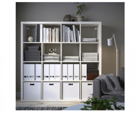 وحدة أرفف KALLAX من IKEA 16 خانة أبيض 147x147 سم ق...