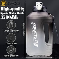 زجاجة مياه رياضية سعة 3.8 لتر لصالة الالعاب الرياض...