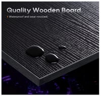 مكتب زاوية للمنزل، محطة عمل مكتبية على شكل حرف L ل...