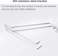 أرفف حائط عائمة من 3 قطع Lodia بدعامات مثلثة وحافة...