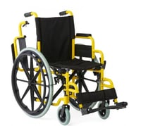 كرسي متحرك للأطفال بي كير هيكل ألومنيوم مقعد مبطن...