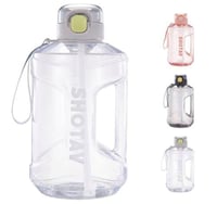 زجاجات .مياه رياضية سعة 1.5 لتر/2 لتر مع ماصة قابل...