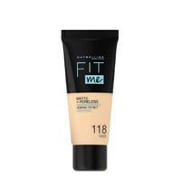 كريم أساس من Maybelline فيت مي مات آند بورليس تغطي...