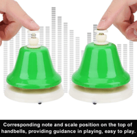 مجموعة أجراس أطفال بلاستيكية 8 ألوان مع قاعدة شفط...