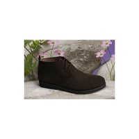 حذاء طبي رجالي MLR جلد بني كاحل برباط مقاس 41 MLR-...