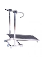 جهاز سير مشي تحت الماء معدني فضي مع منصة مستقرة وع...