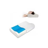 وسادة ميموري فوم أرغونومية قابلة للتنظيف - أبيض أز...