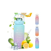 زجاجة مياه 2 لتر مع قشة بسعة 64 اونصة ماء رياضيزجا...