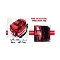 شنطة إسعافات أولية First Aid حمراء محمولة بمحتويات...