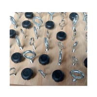 لوح مسامير لتأهيل اليد وتدريب الأصابع خشبي/معدني ب...