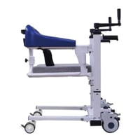 كرسي حمام متحرك يدوي مطور بإطار معدني ومقعد بلاستي...