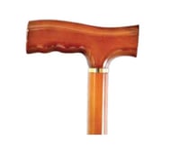 عصا مشي خشبية EA602 بمقبض T مريح من Rite Care للمس...