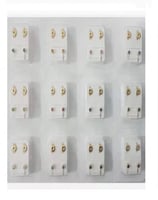 أقراط ثقب الأذن الكريستالية 12 زوج ألوان متعددة من...