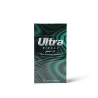 واقي ذكري مضلع ومشعر 12 قطعة | لاتكس شفاف للحماية...