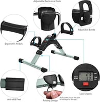 جهاز تمرين منزلي صغير قابل للطي بشاشة LCD وبدالات...