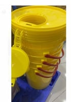 حاوية نفايات طبية 50 لتر بغطاء محكم وقفل أمان مقاو...