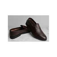 حذاء طبي MLR جلد طبيعي فرش طبي نعل مطاطي بني صناعة...