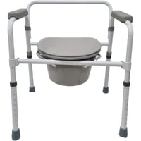 كرسي حمام قابل للطي gt7015rw مع مقعد مرحاض ودلو وق...