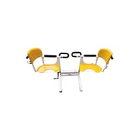 كرسي حمام طبي متحرك بي كير قابل للرفع والتعديل مع...