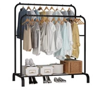 رف ملابس مصنوع من المعدن مقاس 110 × 54 × 150 (132)...