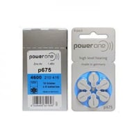 بطارية سماعات الأذن PowerOne P675 ألمانية للسمع عم...