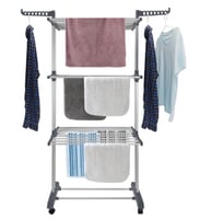 حامل تجفيف الملابس القابلة للطي من بيغزيا، رف ملاب...