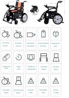 كرسي متحرك كهربائي ST-EVR321 عرض مقعد 46سم بطارية...