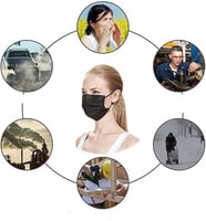 كمامة طبية 3 طبقات للاستخدام مرة واحدة - 100 قطعة...