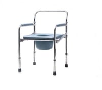 كرسي حمام موديل 896 ألومنيوم مقوّى بسلة قابلة للإز...