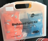 طقم الانسكابات البيولوجية حافظة متكاملة مع أدوات ح...