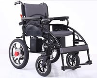 كرسي متحرك كهربائي مقاس 51 سم مع ريموت وبطارية 24...