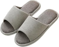 شبشب منزلي نسائي فيدسايد كتان بنعل EVA سميك مقاس 4...