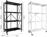 ارفف تخزين قابلة للطي للمنزل والمطبخ والمراب، مصمم...