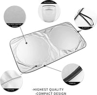 مظلة شمسية للسيارة قابلة للطي - مظلة للزجاج الامام...