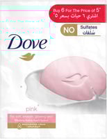 قالب صابون مرطب من Dove بنكهة زهرية مع ¼ كريم مرطب...