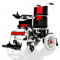 كرسي كهربائي متحرك مقعد 50 سم | حمولة 110 كجم | بط...