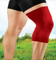 دعامة ركبة مقفولة موديل D211 قطن أحمر للرياضة ودعم...