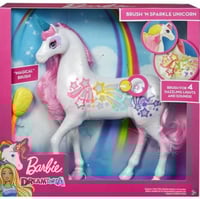 فرشاة شعر من Barbie بخاصية يونيكورن مضيئة 1 قطعة