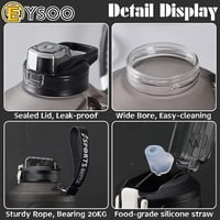 زجاجة مياه رياضية سعة 3.8 لتر لصالة الالعاب الرياض...