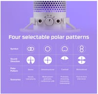 ميكروفون كوادكاست مكثف يو اس بي بالفضاء اللوني ار...