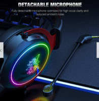 سماعة الألعاب ONIKUMA X10 مع ميكروفون قابل للفصل ل...