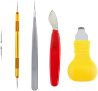 طقم ادوات معدنية لتصليح وضبط الساعة مكون من 147 قط...