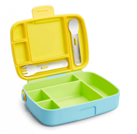 صندوق حفظ الطعام بينتو للاطفال من مانشكين، اخضر