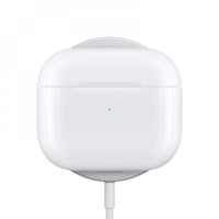 أبل ايربودز مع غطاء شحن لاسلكي، الجيل الثالث، أبيض