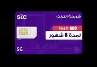 شريحة انترنت 600 جيجا 6 أشهر