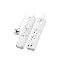 توصيلة كهربائية 3متر 4 منافذ كهرب + 3 USB + منفذ P...