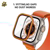 اكس وولف حماية شاشه باطار معدني لساعة ابل الترا -...