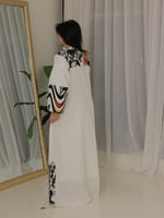 جلابيه لينون ابيض