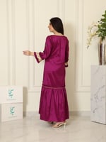 جلابيه فوشي وذهبي