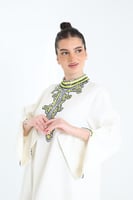 جلابية كريب بتطريز يدوي